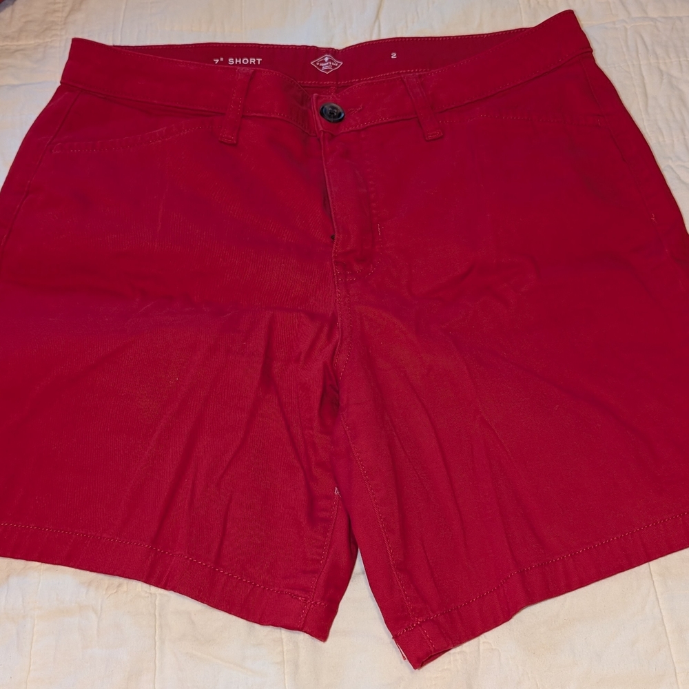 St. John's Bay Vibrant Red Women's Shorts